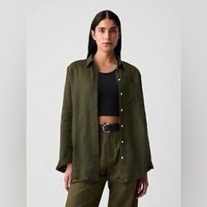 100% Linen Boyfriend Shirt